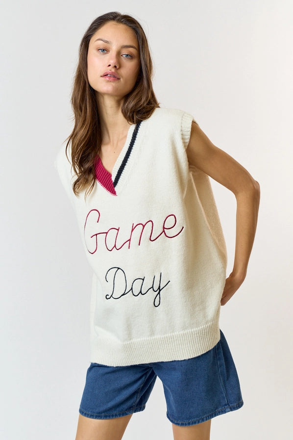 Gameday V-Neck Sweater