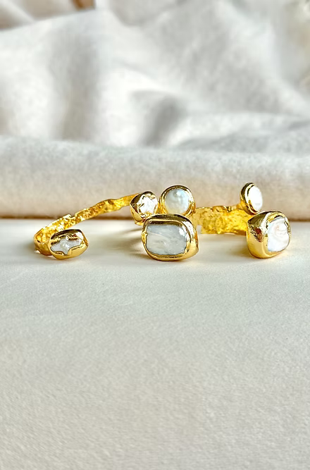 18K Gold Misty Cuff-Cross