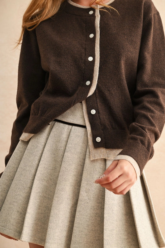 Allison Brown Button Up Cardigan
