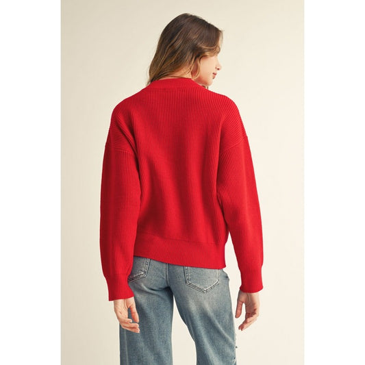 Katherine Sweater in Red