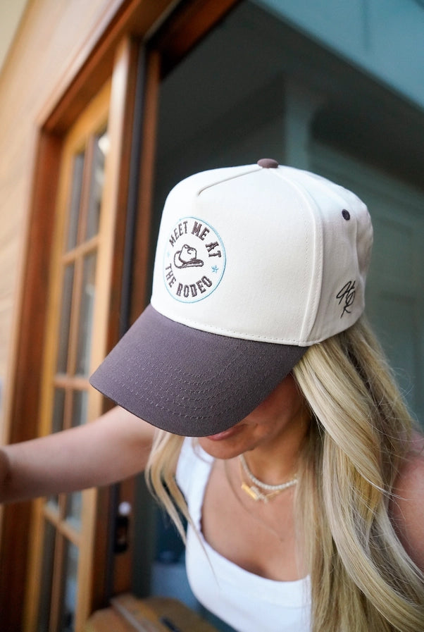 'Meet Me at the Rodeo' Brown Trucker Hat