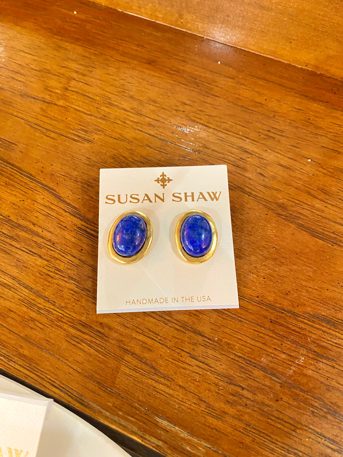 Caroline Studs Blue Lapis