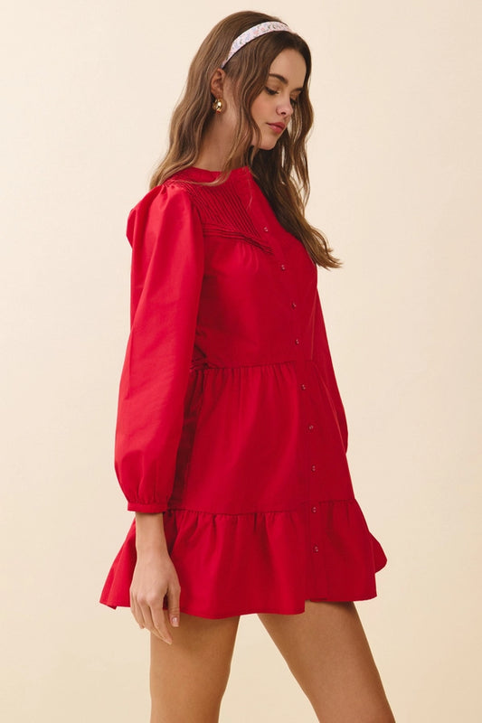 Celie Red Mini Dress