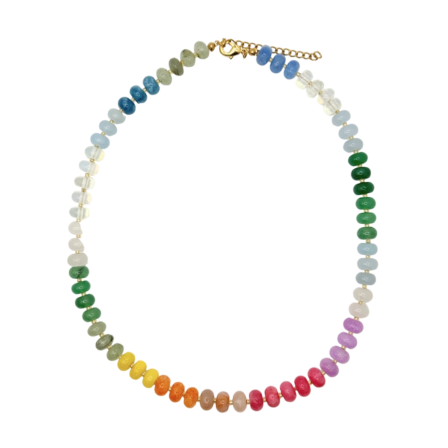 Rainbow Gemstone Necklace