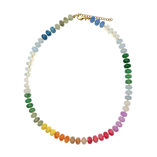 Rainbow Gemstone Necklace