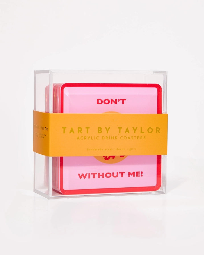 Snarky Red Set of 4 Coasters