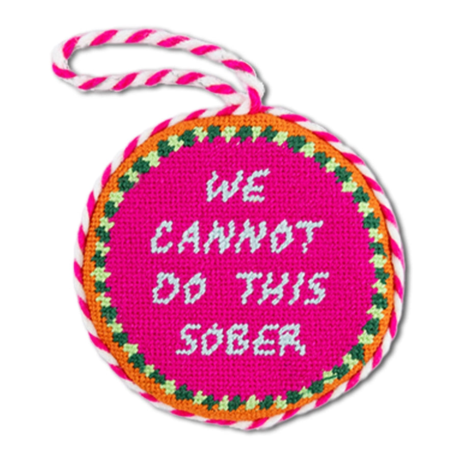 Sober Needlepoint Ornament