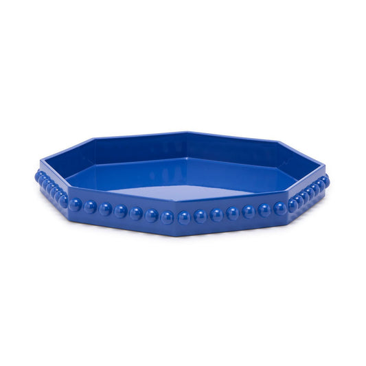 Blue Hobnail Tray
