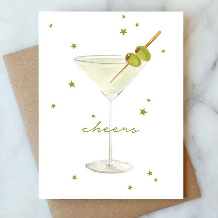 Martini Cheers greeting Card