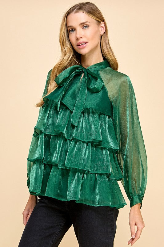 Olivia Ruffle Blouse