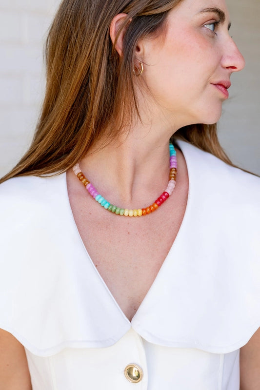 Rainbow Gemstone Necklace