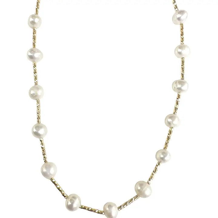 Halo Pearl Necklace
