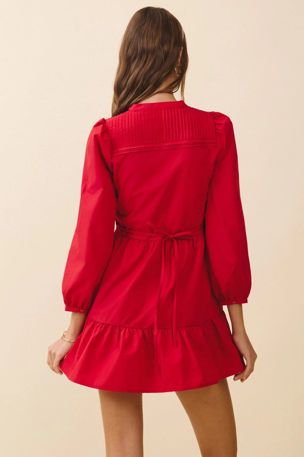 Celie Red Mini Dress