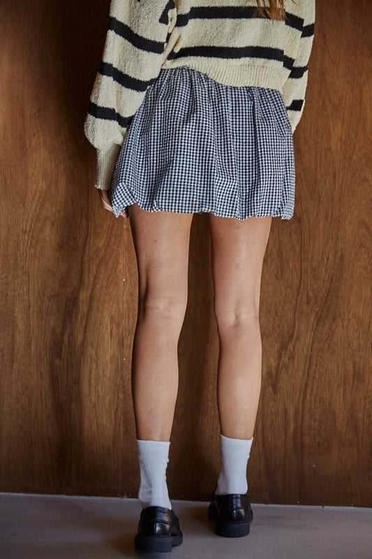 Hannah Gingham Bubble Skirt