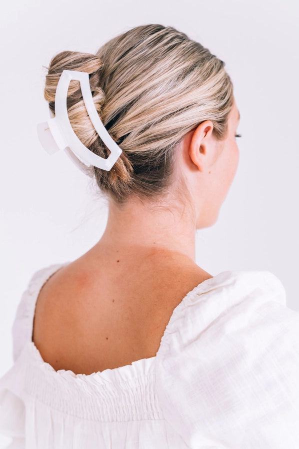 Coconut White Large Hair Clip