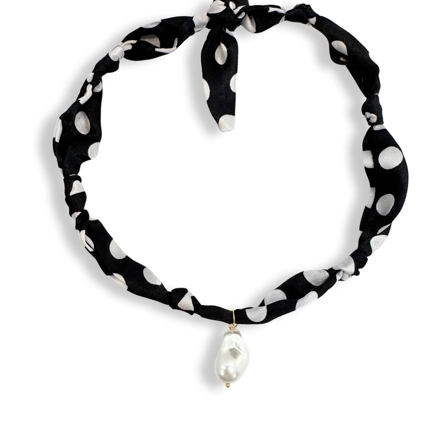 Baroque Pearl Scarf Necklace