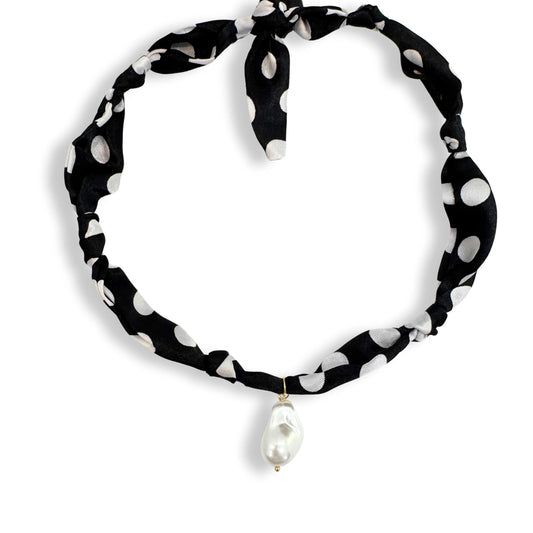 Baroque Pearl Scarf Necklace
