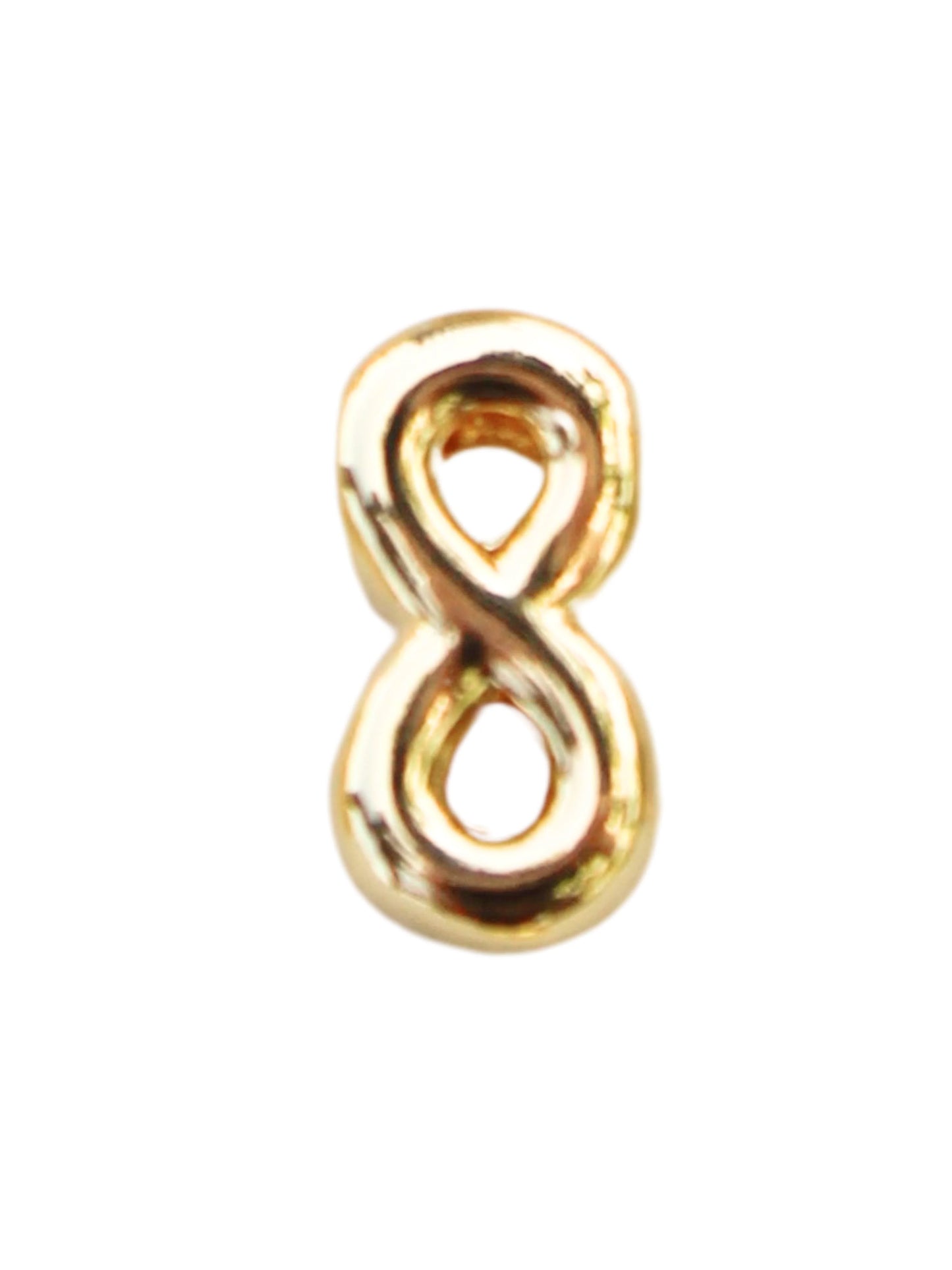 Gold Number Slide Charm