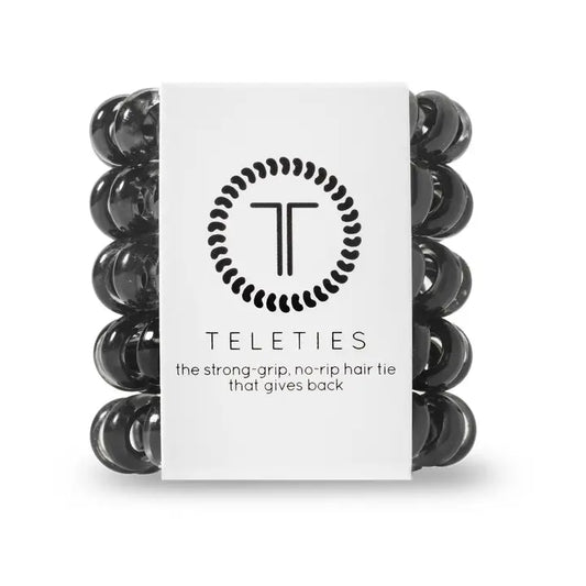Jet Black Hair Ties