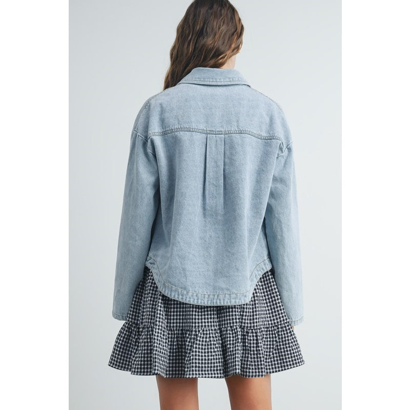 Button Down Denim Jacket