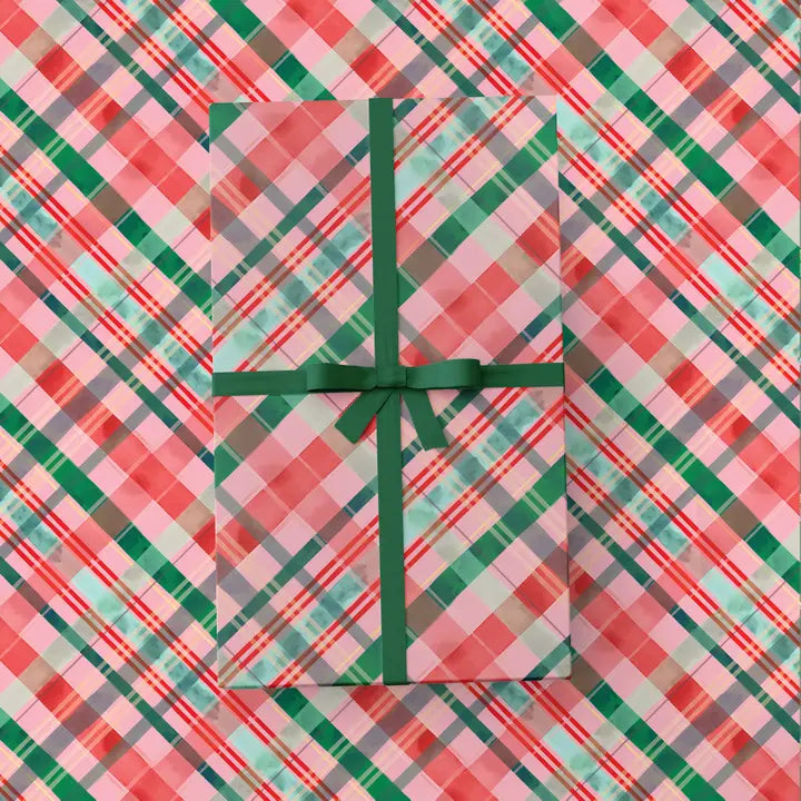 Merry Plaid Gift Wrap