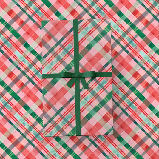 Merry Plaid Gift Wrap