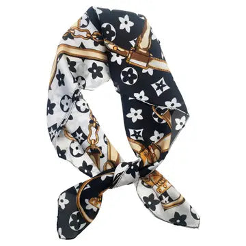 Black & White Bandana Scarf