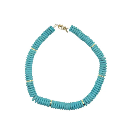 Chunky Turquoise Gemstone Necklace
