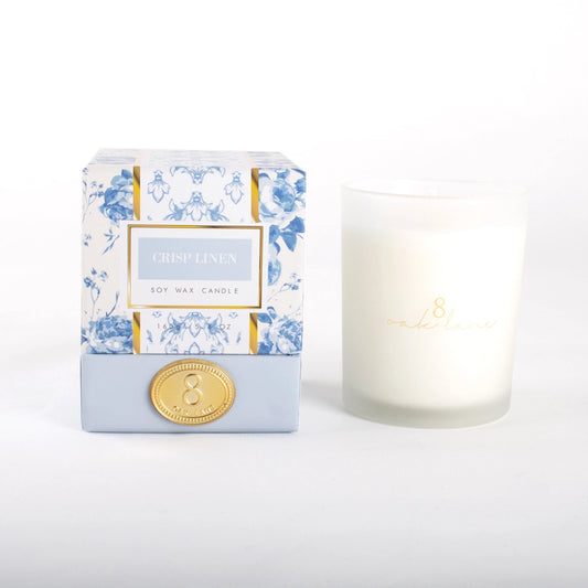 Crisp Linen-Soy Wax Candle