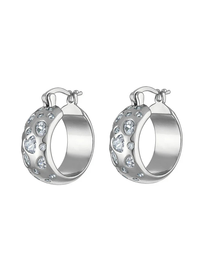 Claire Hoop Silver Earring