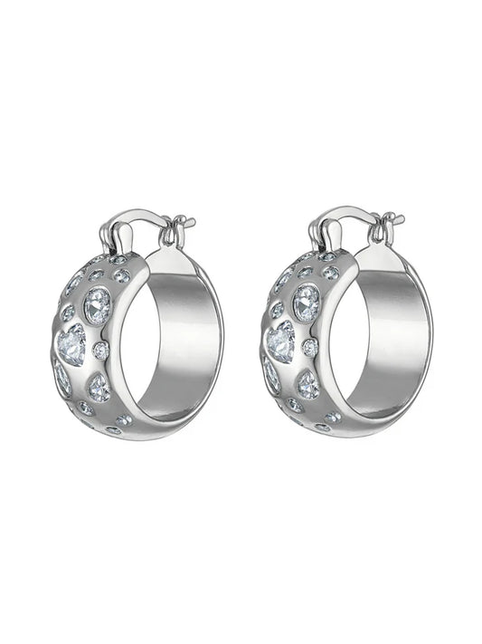 Claire Hoop Silver Earring