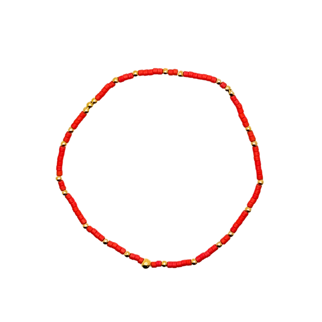 Coral Bitty Bauble Bracelet