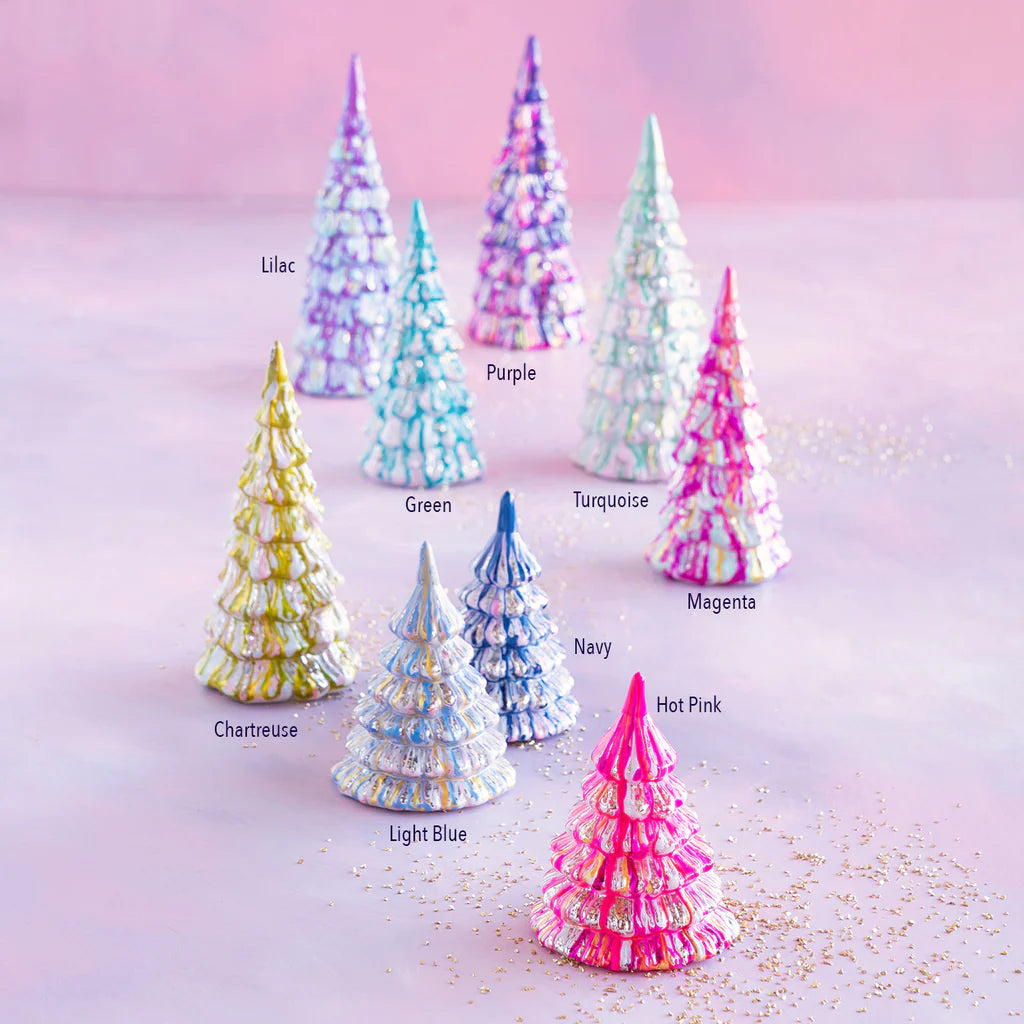 Marble Glass Tree-9.75"