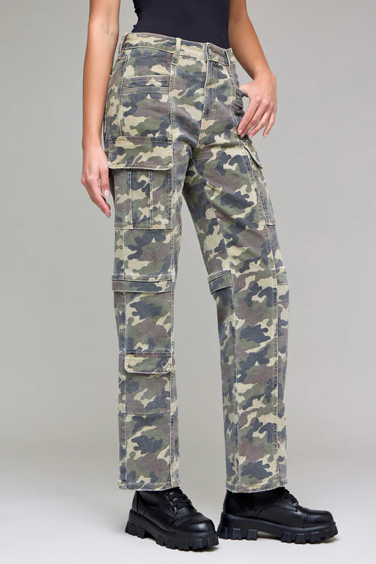 Tracey Camo Denim Stretch Pant