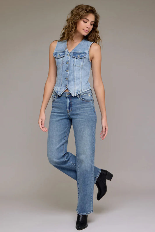 Ella Mid-Rise Straight Leg