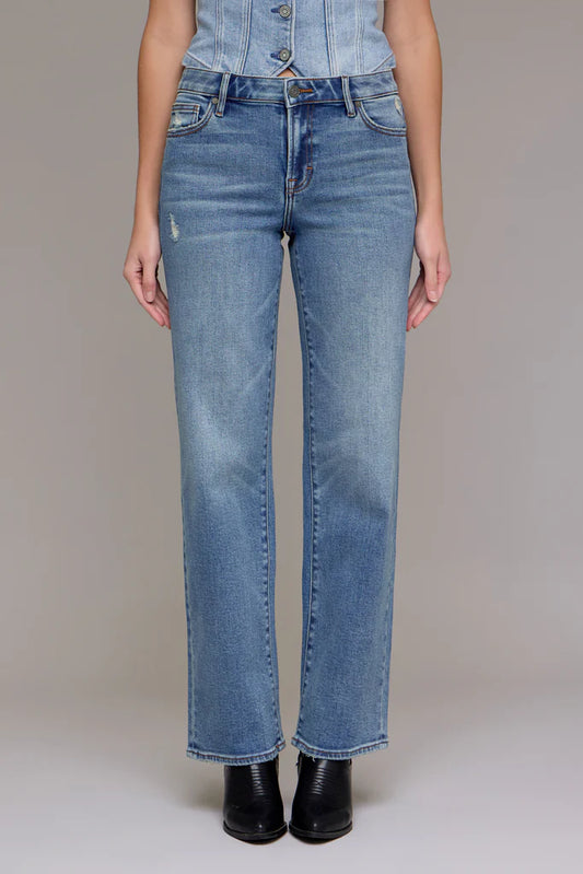 Ella Mid-Rise Straight Leg
