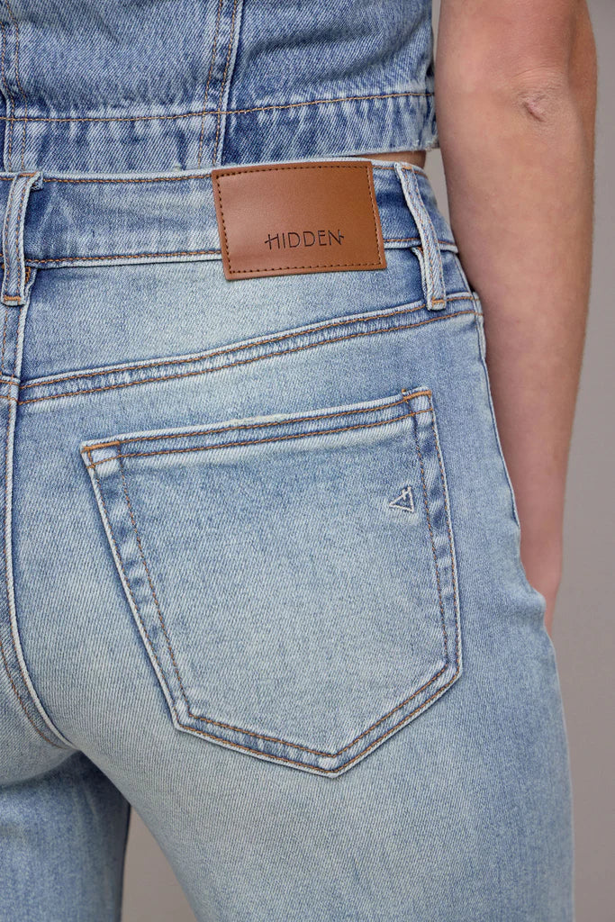 Ella Mid-Rise Straight Cuffed Jean