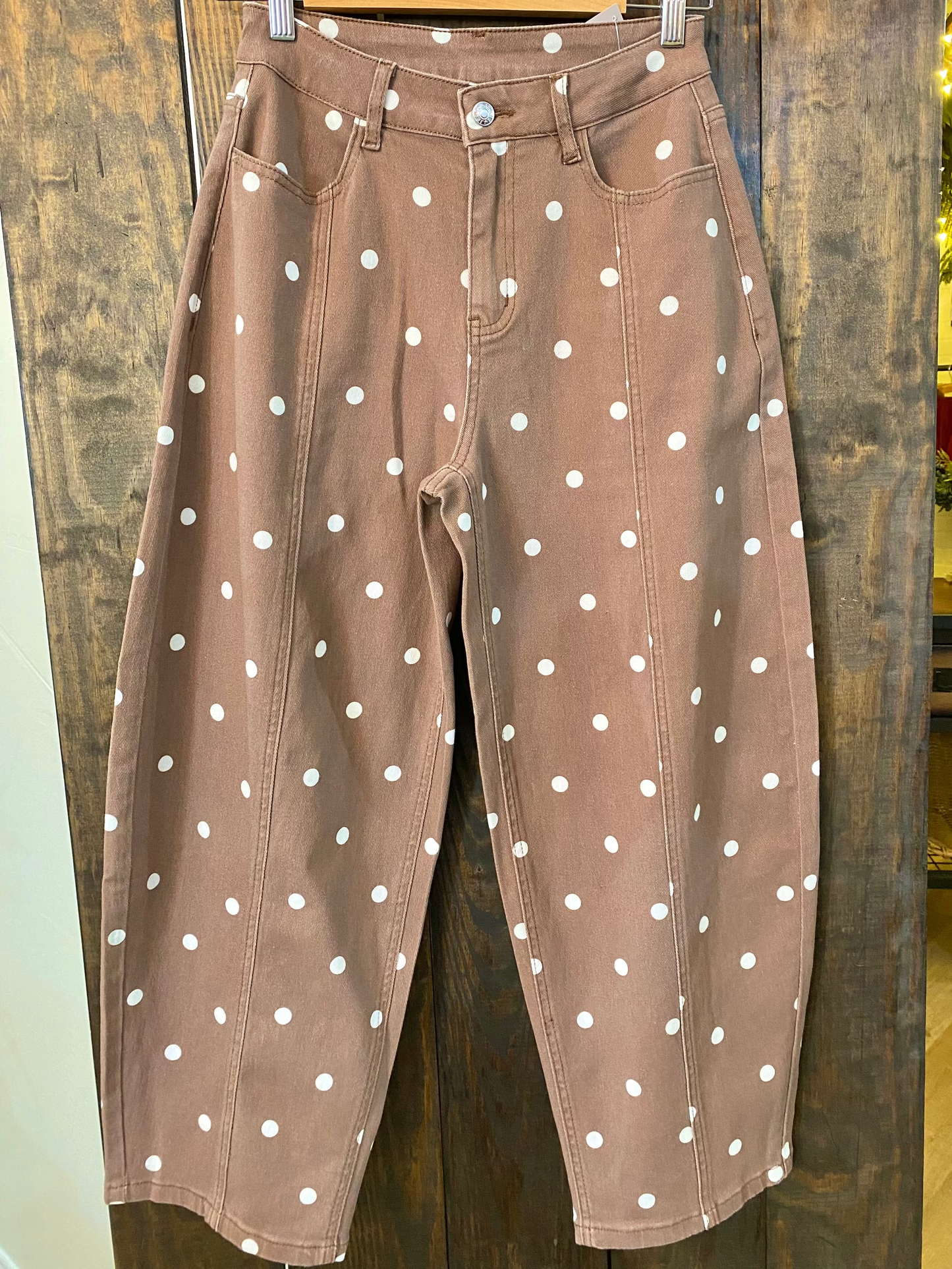 Brown Polka Jean
