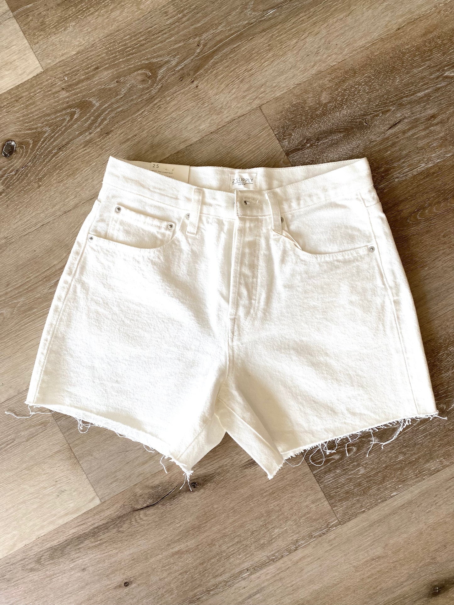 Everyday Denim White Shorts
