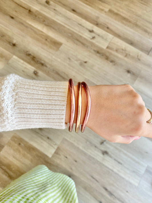 Rose Gold Budda Bracelet-L