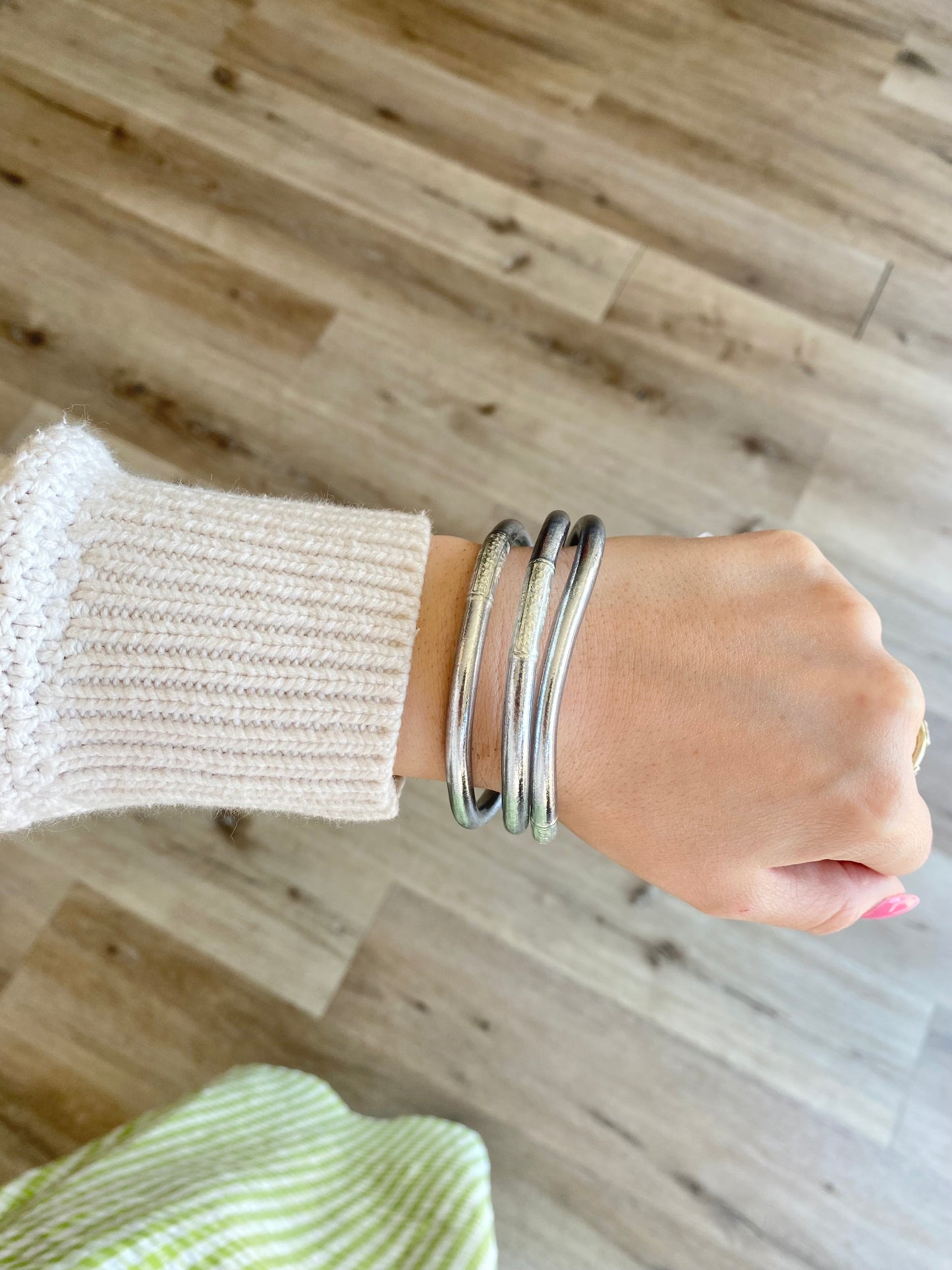 Silver Budda Bracelet-L