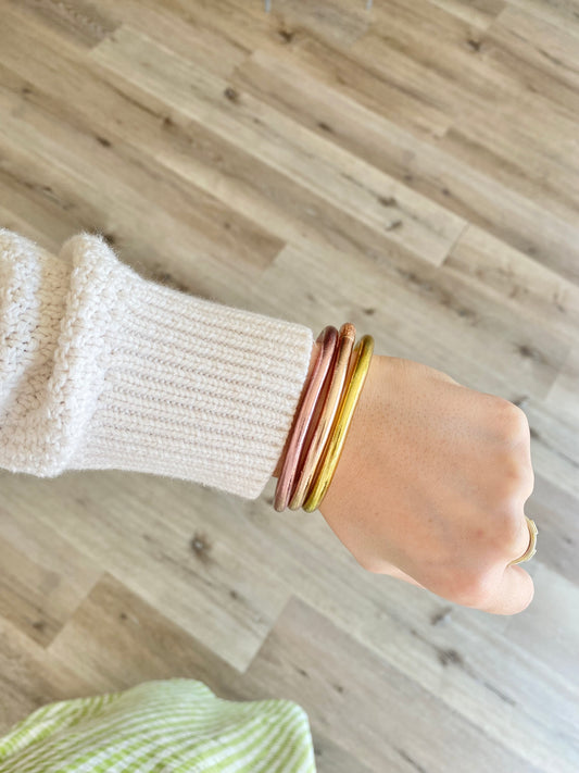 Champagne Budda Bracelet-L