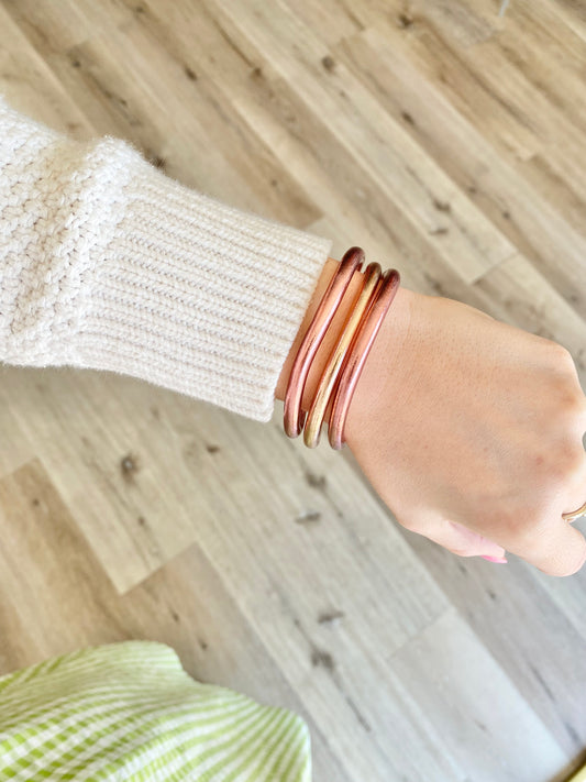 Rose Gold Budda Bracelet-M