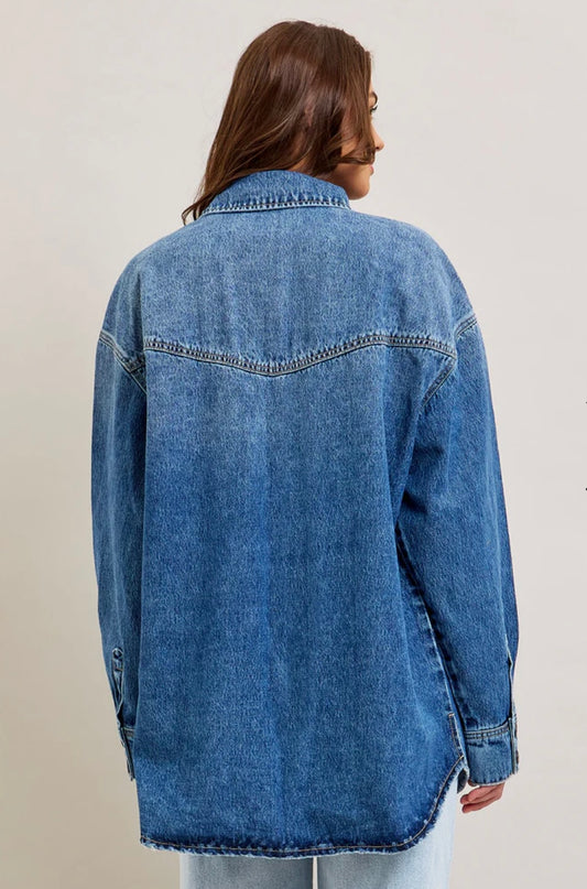 Abbey Oversized Denim Shirt