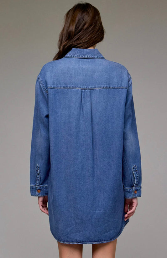 Abbey Denim Shirt Dress