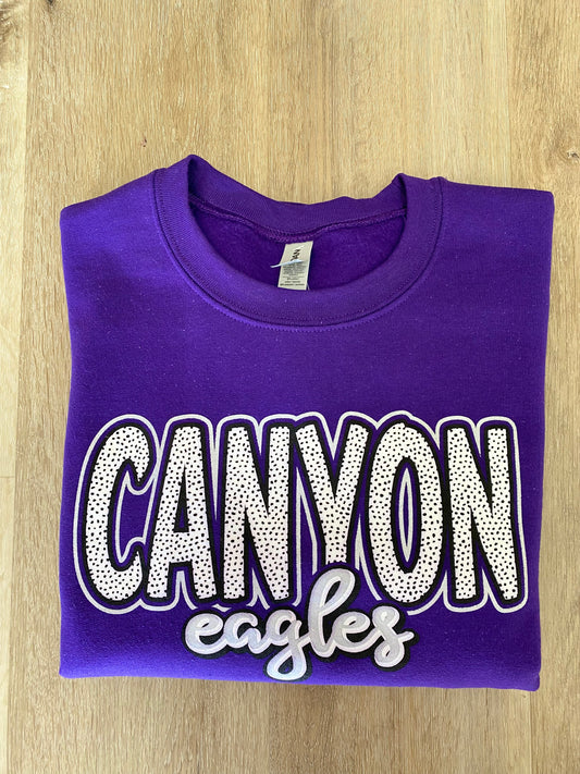 Canyon Dot Purple Sweatshirt