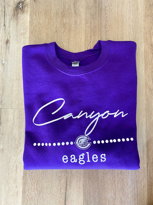 Canyon Eagles Purple Sweatshirt