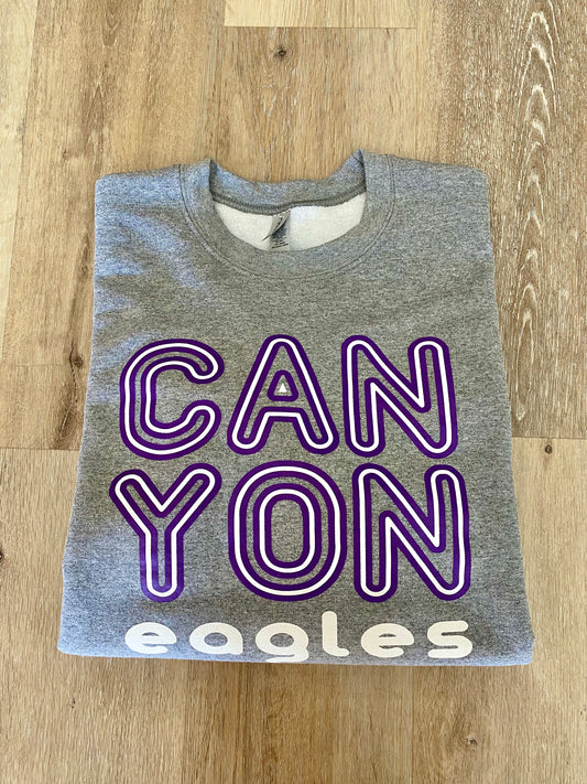 Canyon Bubble Grey Sweatshirt