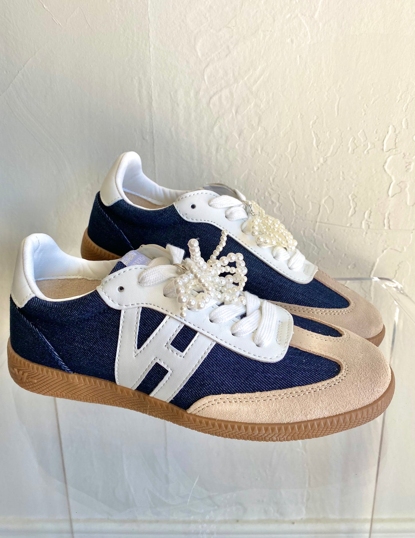 Vintage Havana Nadia Denim and White Sneaker