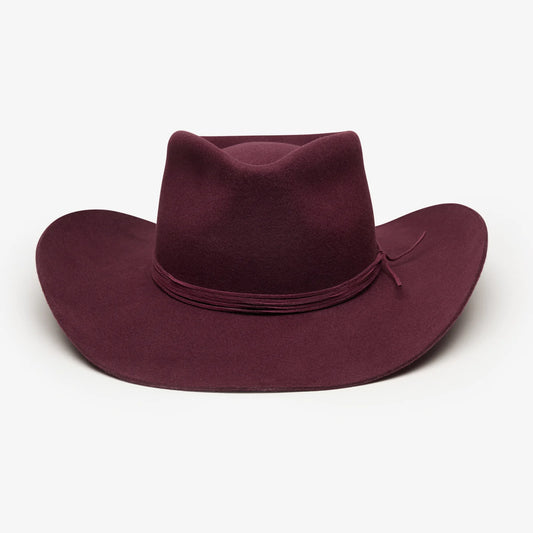 Vega Felt Hat in Wine